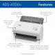 Escáner Brother ADS4300N ADF 1200dpi 80ppm USB LAN dúplex 5557785